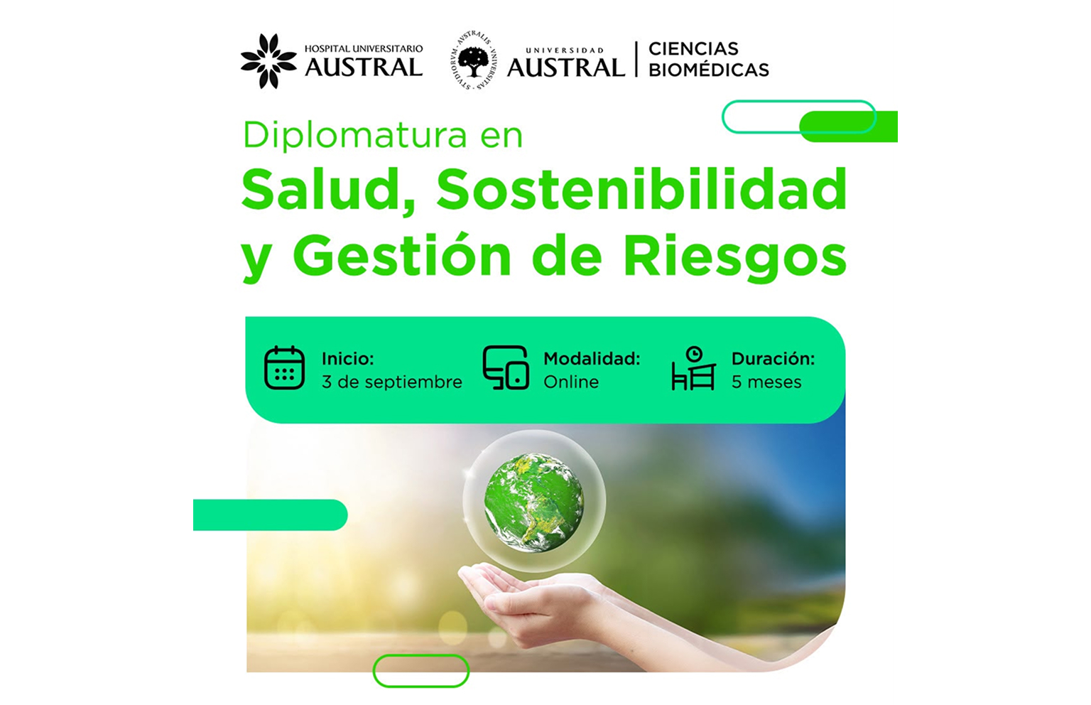 Diplomatura en Salud, Sostenibilidad y Gestión de Riesgos